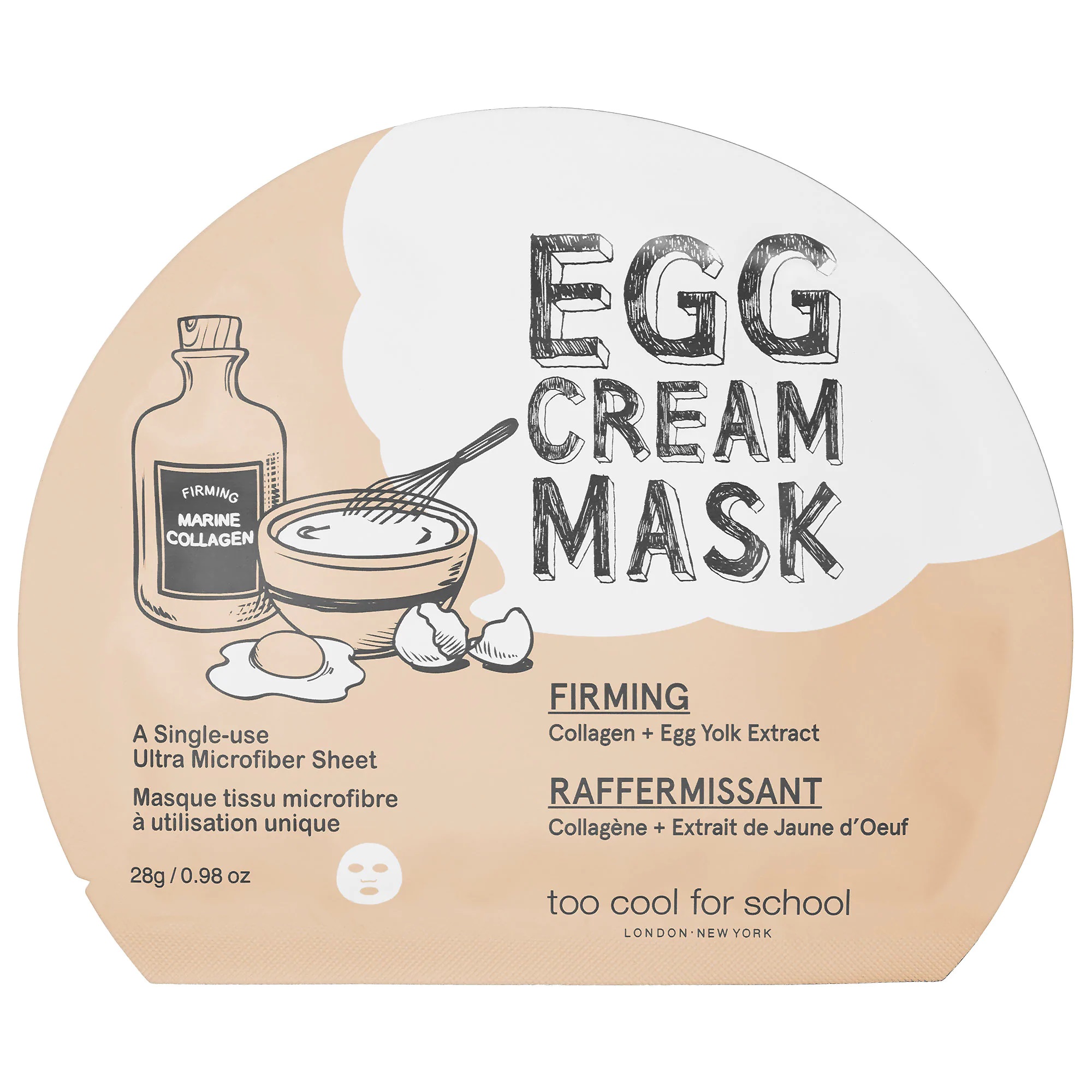 Яичная маска отзывы. [Too cool for School] Egg Cream Mask "Firming" - подтягивающая маска для лица, 1 шт. Too cool for School яичная тканевая маска - Egg Cream Mask Hydration. Too cool for School маски тканевые. Тканевая корейская маска Egg.